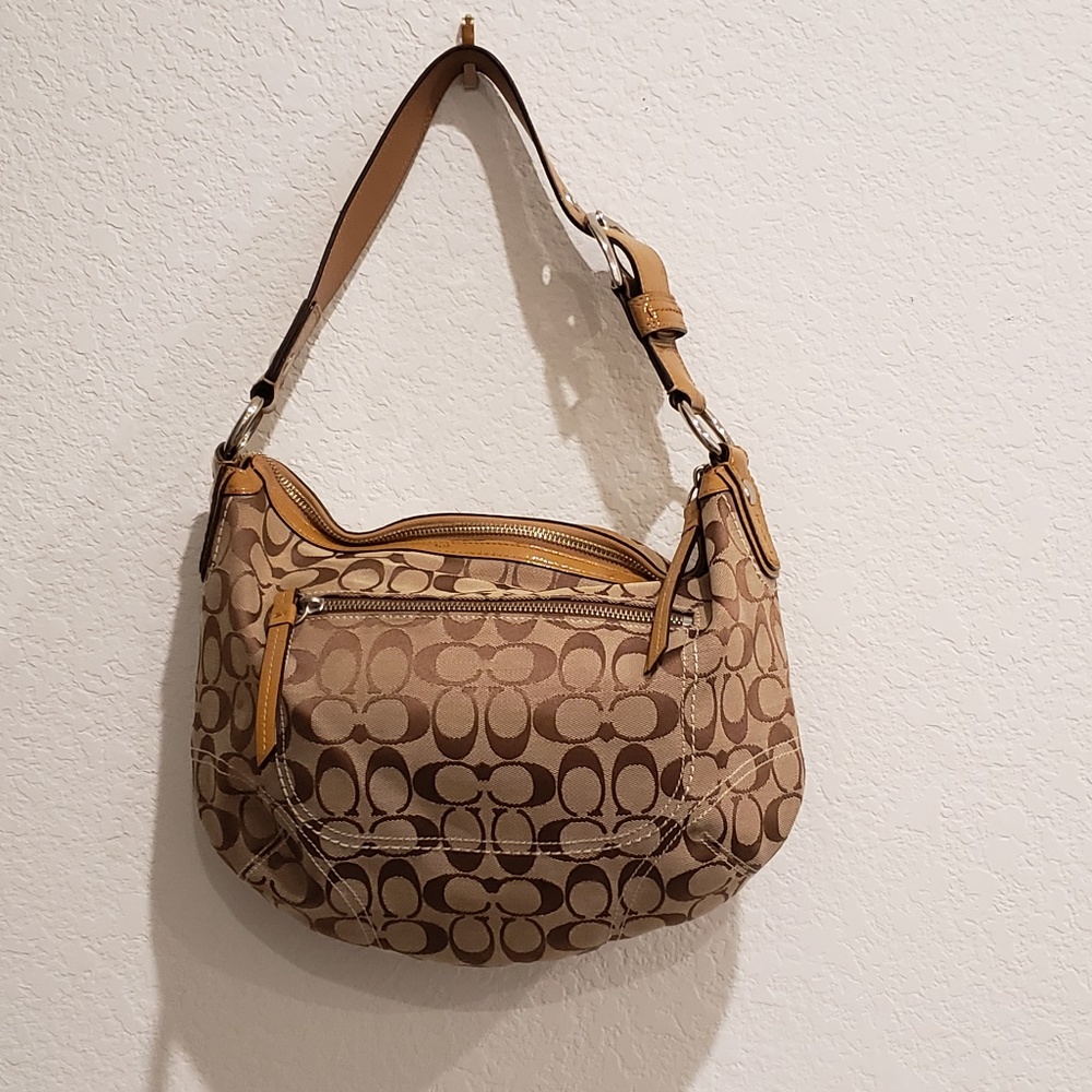COACH F13115 Tan Satchel